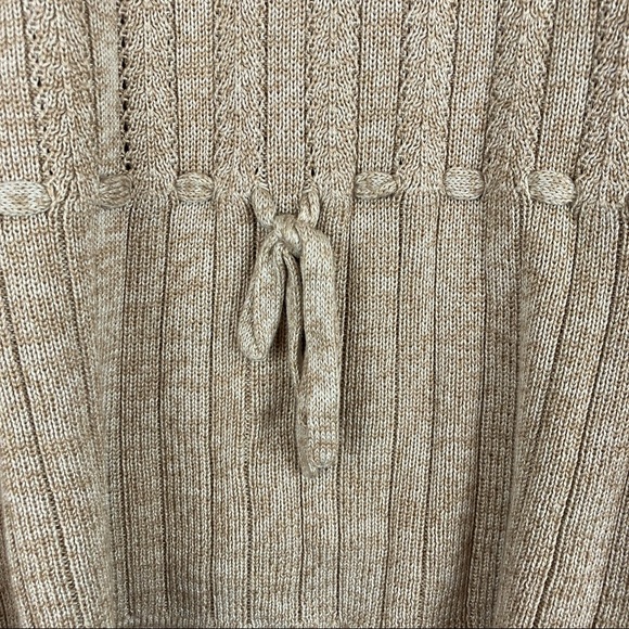 Peruvian Connection 100% pima cotton pullover sweater in oatmeal Size M - Picture 6 of 6